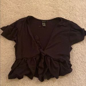 Forever 21 Ribbon Crop Top